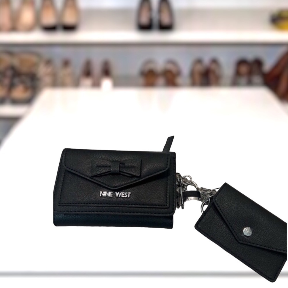 Nine West Wallet w/Bonus Cardholder Black NWT